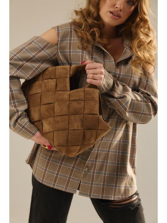 Жіноча cумка Alba, натуральна замша кастора (Bag)