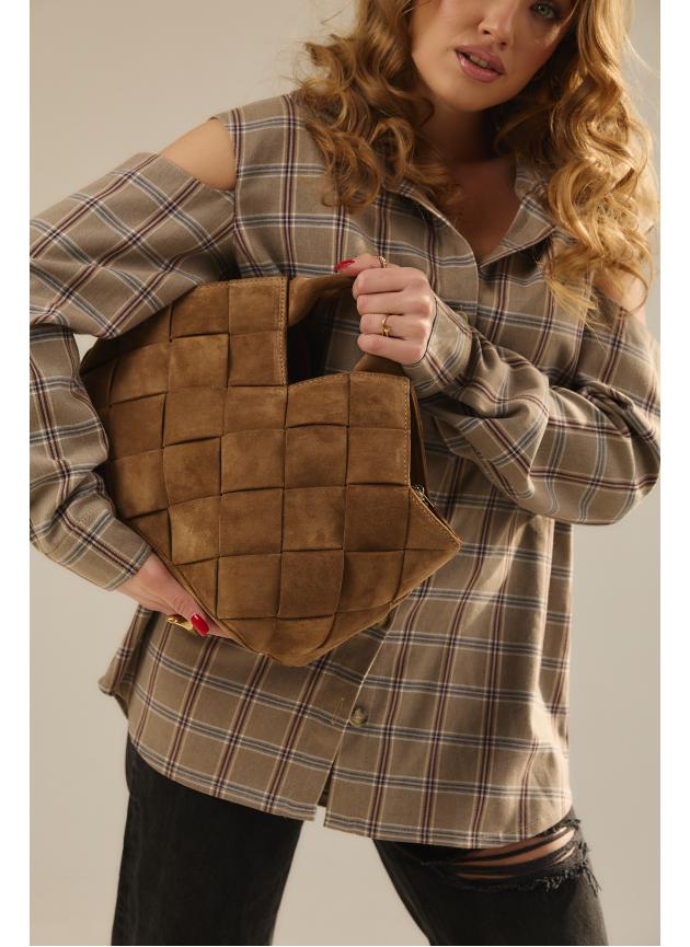 Жіноча cумка Alba, натуральна замша кастора (Bag)
