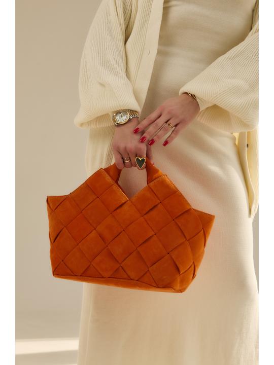 Жіноча cумка Alba, натуральна замша помаранчева (Bag)