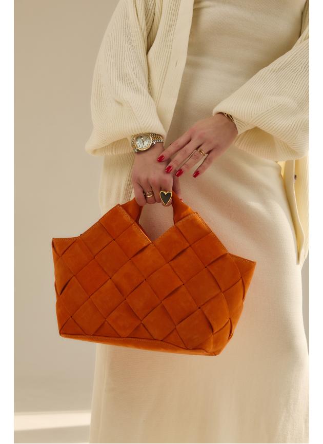 Жіноча cумка Alba, натуральна замша помаранчева (Bag)