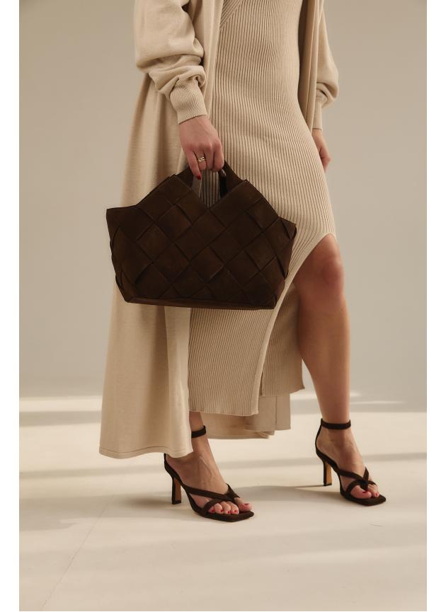 Жіноча cумка Alba, натуральна замша какао (Bag)