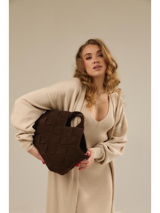 Жіноча cумка Alba, натуральна замша какао (Bag)