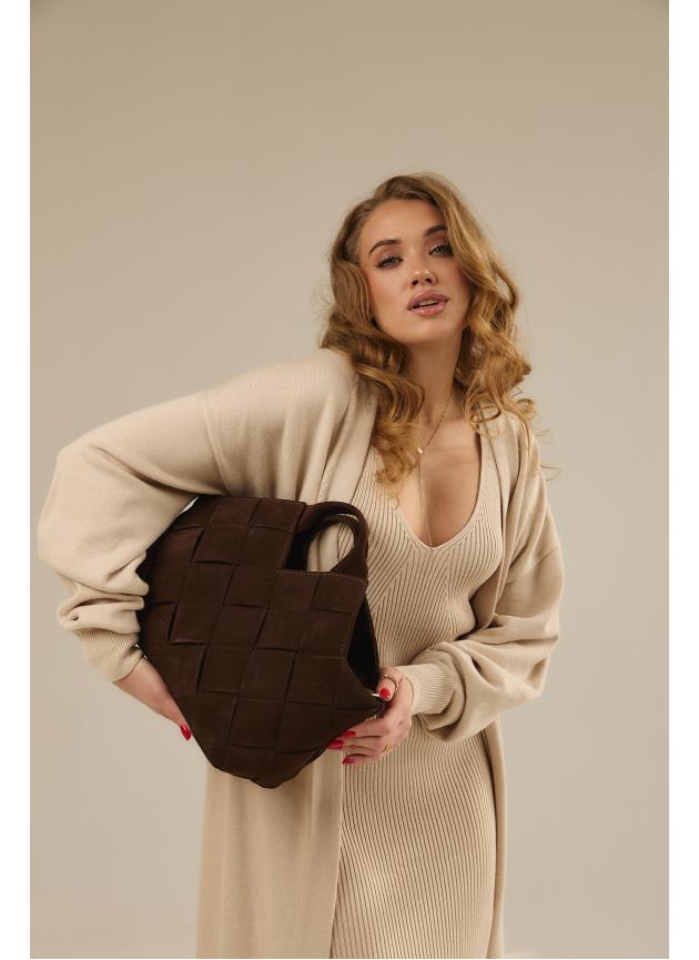 Жіноча cумка Alba, натуральна замша какао (Bag)