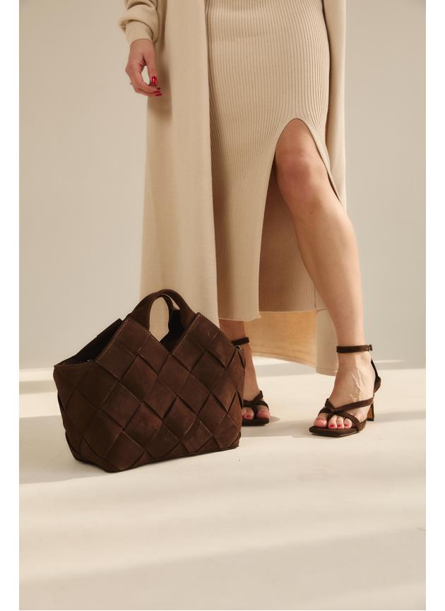 Жіноча cумка Alba, натуральна замша какао (Bag)