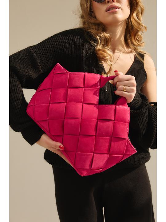 Жіноча cумка Alba, натуральна замша фуксія (Bag)