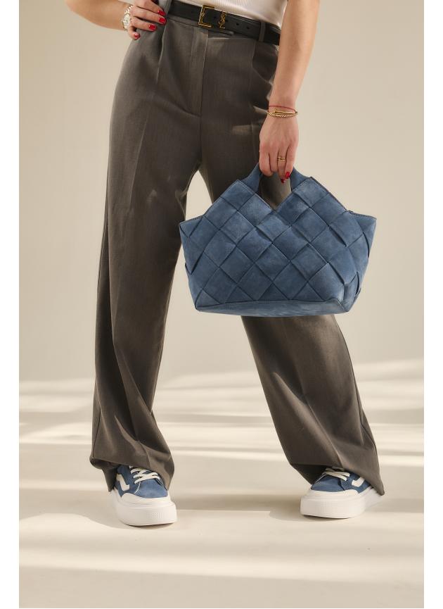Жіноча cумка Alba, натуральна замша джинс (Bag)