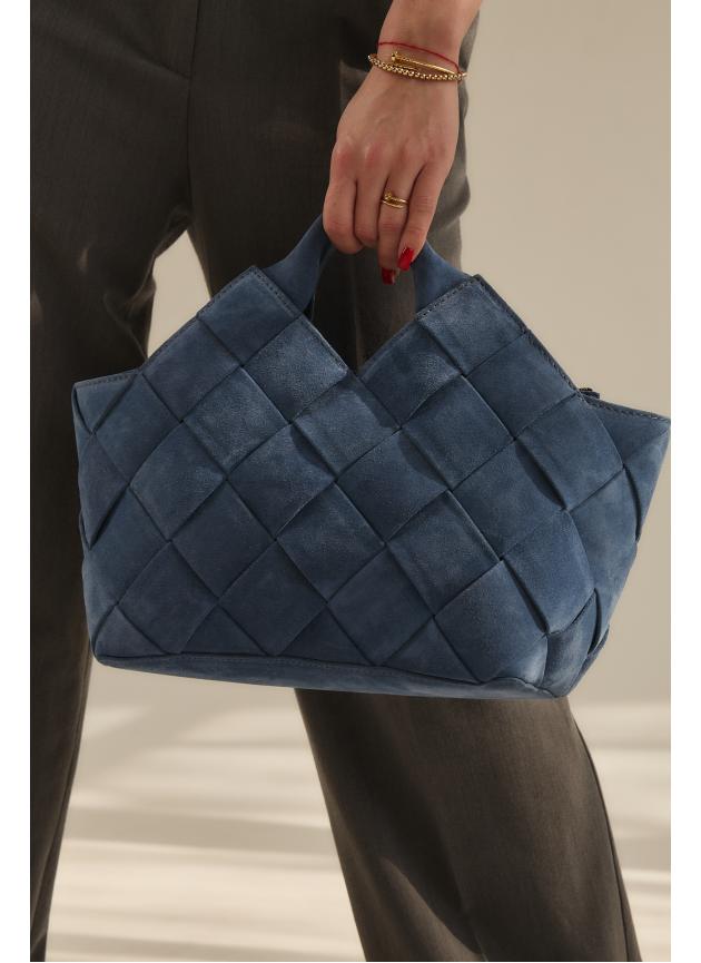 Жіноча cумка Alba, натуральна замша джинс (Bag)