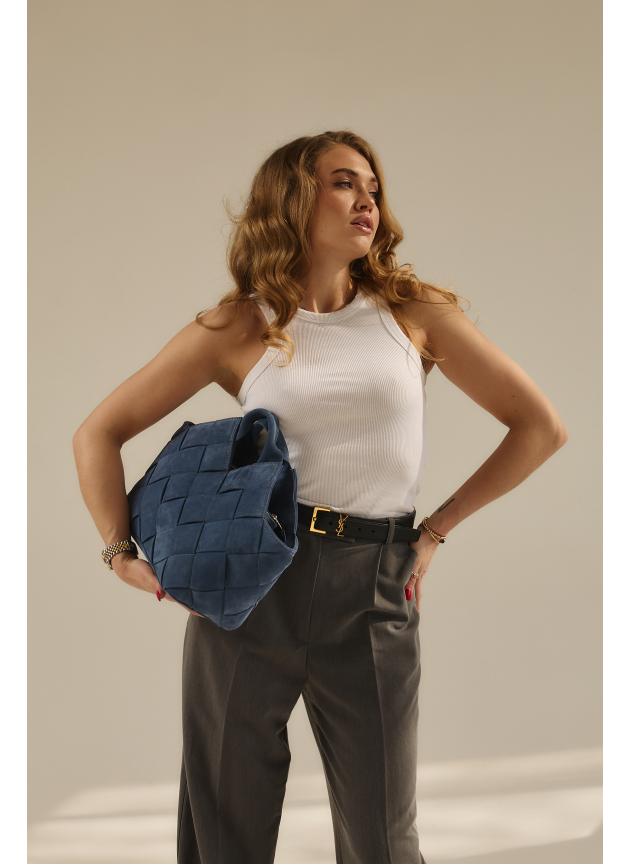 Жіноча cумка Alba, натуральна замша джинс (Bag)
