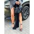 Жіноча сумка Ashley, натуральна шкіра флотар чорна (Bag small)
