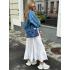 Жіноча сумка Ashley, натуральна замша джинс (Bag small)