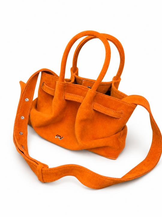 Жіноча сумка Ashley, натуральна замша помаранчева (Bag small)