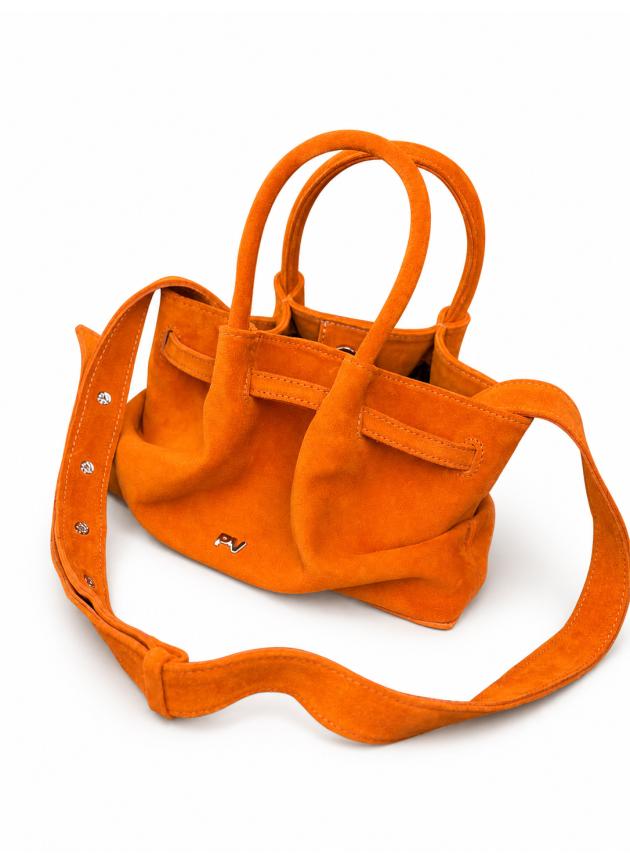 Жіноча сумка Ashley, натуральна замша помаранчева (Bag small)