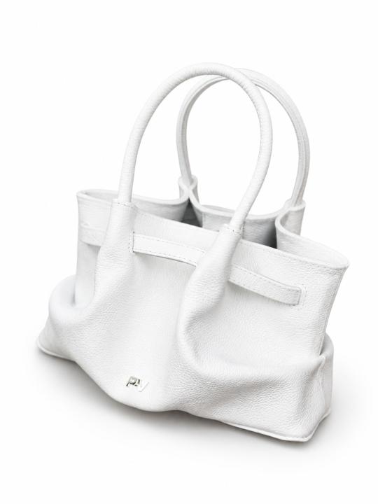 Жіноча сумка Ashley, натуральна шкіра біла (Bag small)