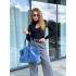 Жіноча сумка Ashley, натуральна замша джинс (Bag)