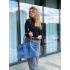 Жіноча сумка Ashley, натуральна замша джинс (Bag)