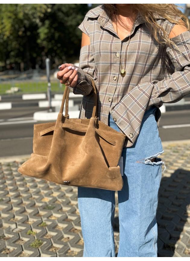 Жіноча сумка Ashley, натуральна замша кастора (Bag)