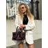 Жіноча сумка Ashley, натуральна шкіра флотар бургунді (Bag small)