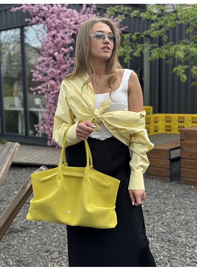 Жіноча сумка Ashley, натуральна замша жовтий (Bag)