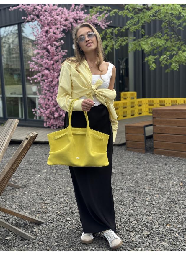 Жіноча сумка Ashley, натуральна замша жовтий (Bag)