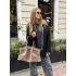 Жіноча сумка Ashley, натуральна замша темно-бежевий, шора (Bag)