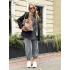 Жіноча сумка Ashley, натуральна замша темно-бежевий, шора (Bag)