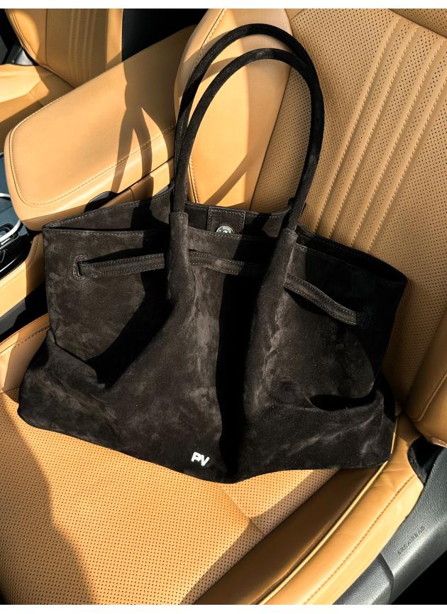 Жіноча сумка Ashley, натуральна замша чорна (Bag)