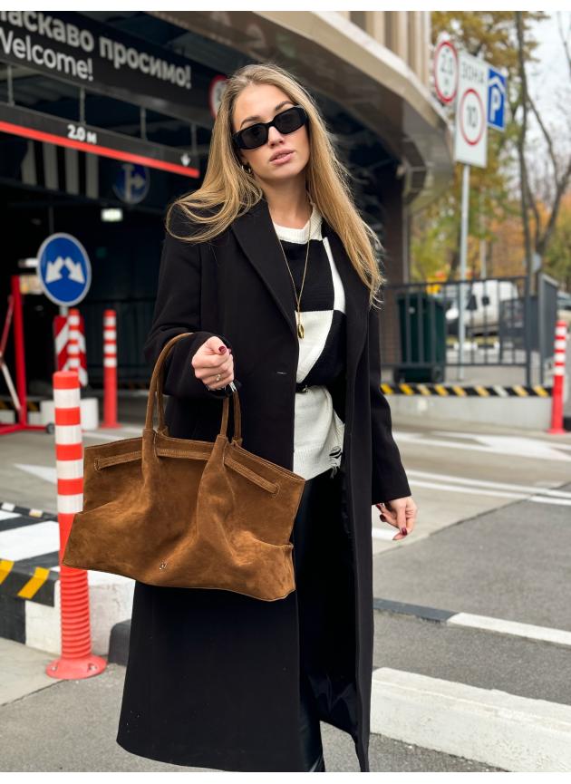 Жіноча сумка Ashley, натуральна замша медовий (Bag)