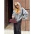 Жіноча сумка Camila, натуральна замша бордо (Bag Small)