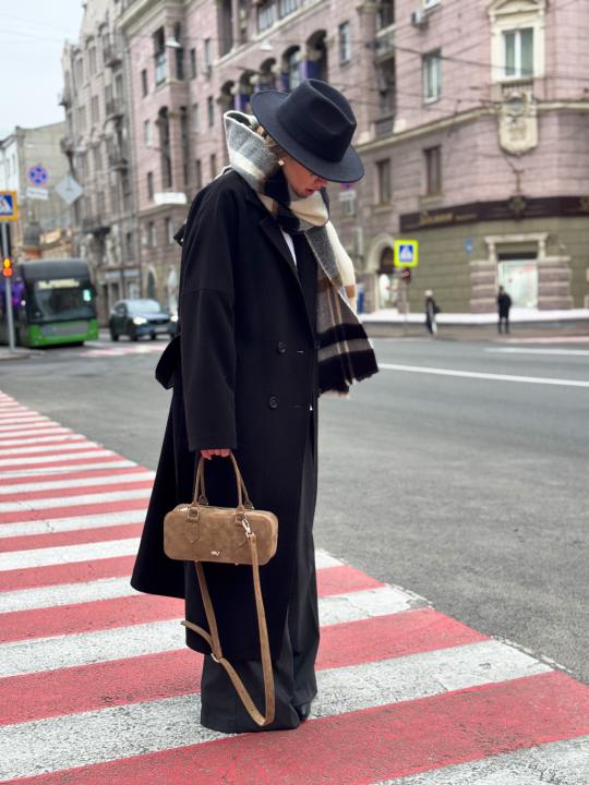 Жіноча сумка Camila, натуральна замша кастора (Bag Small)