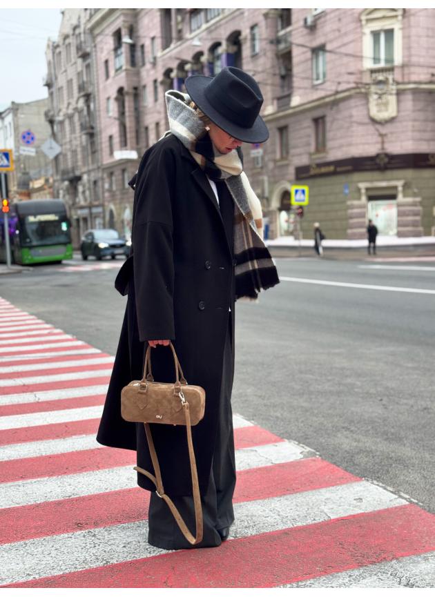 Жіноча сумка Camila, натуральна замша кастора (Bag Small)
