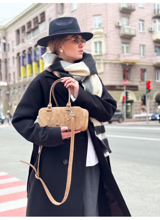 Жіноча сумка Camila, натуральна замша кастора (Bag Small)