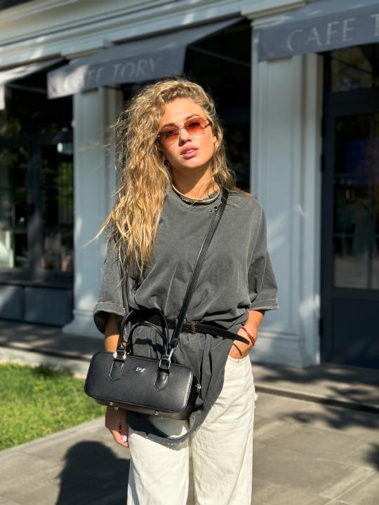Жіноча сумка Camila, натуральна шкіра чорна (Bag Small)