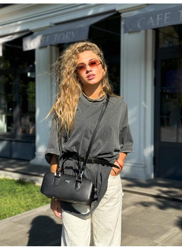 Жіноча сумка Camila, натуральна шкіра чорна (Bag Small)