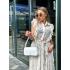 Жіноча сумка Pretty, натуральна шкіра біла рептилія (Bag small)