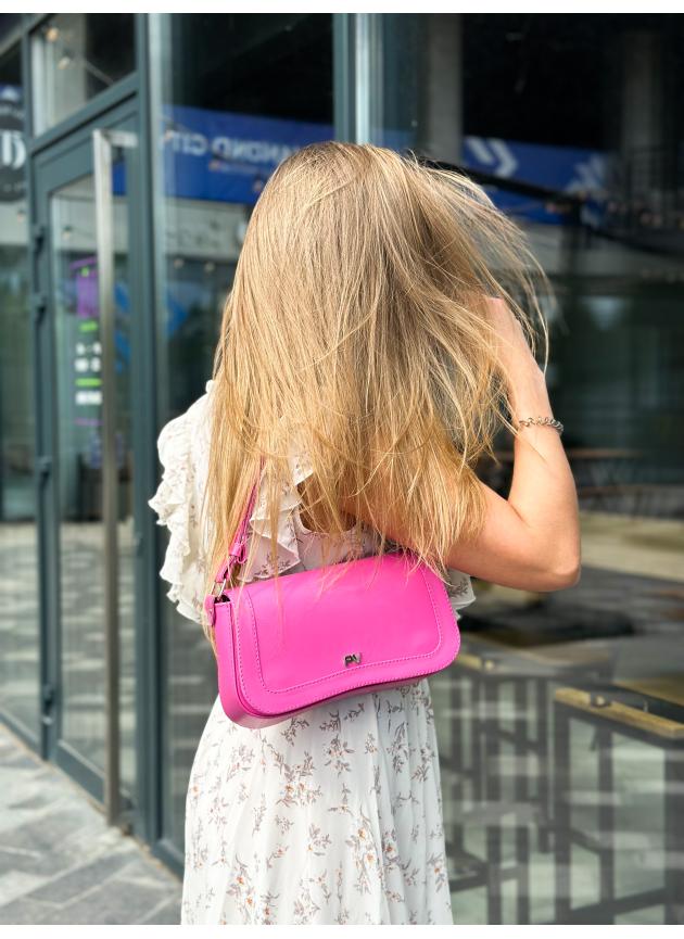Жіноча сумка Pretty, натуральна шкіра рожева (Bag small)