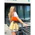 Жіноча сумка Pretty, натуральна шкіра помаранчева (Bag small)