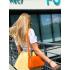 Жіноча сумка Pretty, натуральна шкіра помаранчева (Bag small)