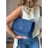 Жіноча сумка Emma, натуральна замша джинс (Bag midi)