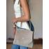Жіноча сумка Emma, натуральна замша іворі (Bag midi)