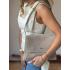 Жіноча сумка Emma, натуральна замша іворі (Bag midi)