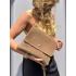 Жіноча сумка Emma, натуральна замша бежева, кастора (Bag midi)