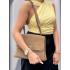 Жіноча сумка Emma, натуральна замша бежева, кастора (Bag midi)