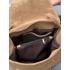Жіноча сумка Emma, натуральна замша бежева, кастора (Bag midi)