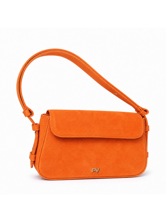 Жіноча сумка Perry, натуральна замша помаранчева (Bag small)