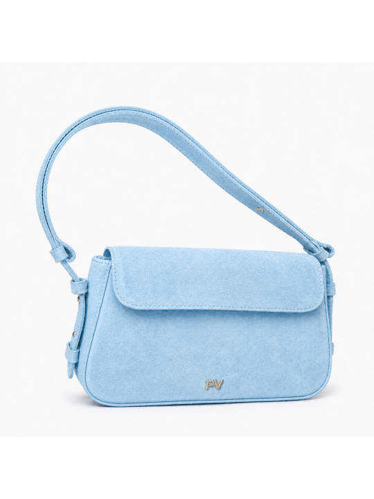 Жіноча сумка Perry, натуральна замша блакитна (Bag small)