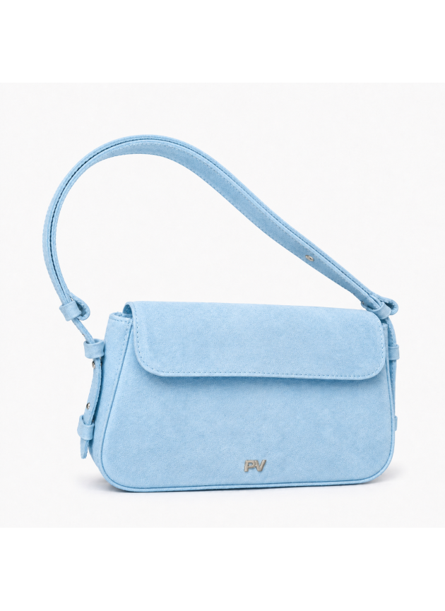Жіноча сумка Perry, натуральна замша блакитна (Bag small)